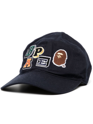 

Embroidered-logo detail baseball cap, A BATHING APE® Embroidered-logo detail baseball cap