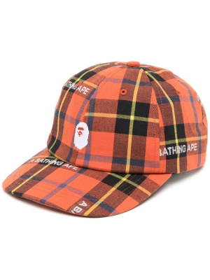 

Tartan flat-brim cap, A BATHING APE® Tartan flat-brim cap