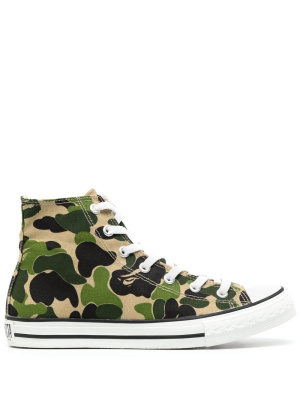 

Camouflage-print high-top sneakers, A BATHING APE® Camouflage-print high-top sneakers