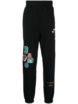 

Logo-print detail track pants, A BATHING APE® Logo-print detail track pants