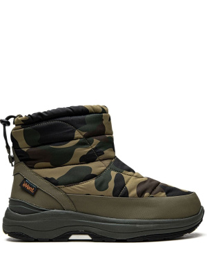 

X Suicoke camouflage-print Bower boots, A BATHING APE® X Suicoke camouflage-print Bower boots