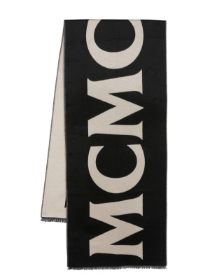

Logo-print silk scarf, MCM Logo-print silk scarf