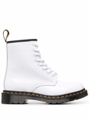 

1460 white lace-up boots, Dr. Martens 1460 white lace-up boots