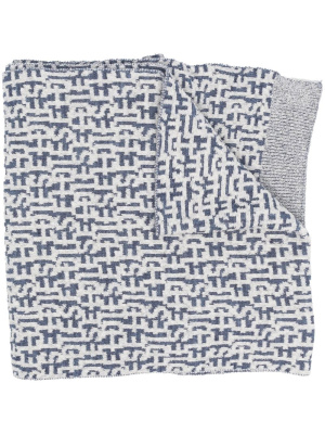 

Intarsia-knit logo scarf, Diesel Intarsia-knit logo scarf