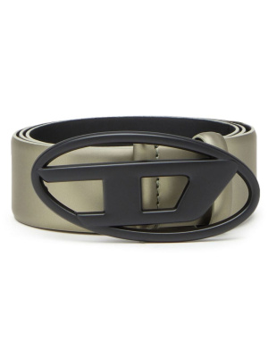 

Logo-lettering leather belt, Diesel Logo-lettering leather belt