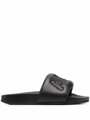 

Logo-quilted slides, AMBUSH Logo-quilted slides
