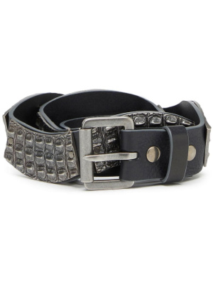 

B-Metal Alligator leather belt, Diesel B-Metal Alligator leather belt
