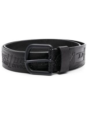

Embossed-logo leather belt, Diesel Embossed-logo leather belt