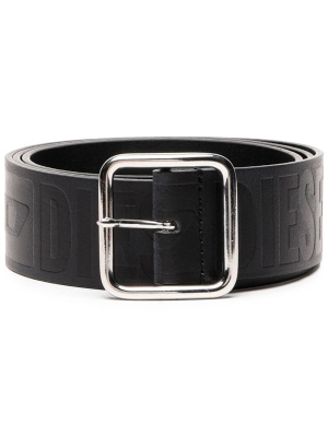 

Logo-debossed leather belt, Diesel Logo-debossed leather belt