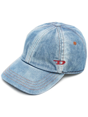 

Mid wash logo-embroidered cap, Diesel Mid wash logo-embroidered cap