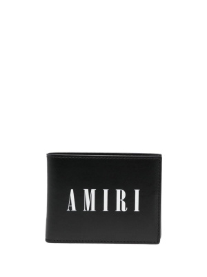 

Logo-print leather wallet, AMIRI Logo-print leather wallet