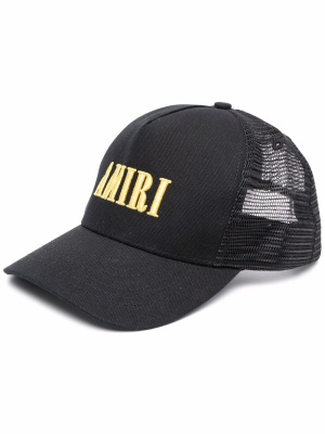 

Trucker logo-embroidered baseball cap, AMIRI Trucker logo-embroidered baseball cap