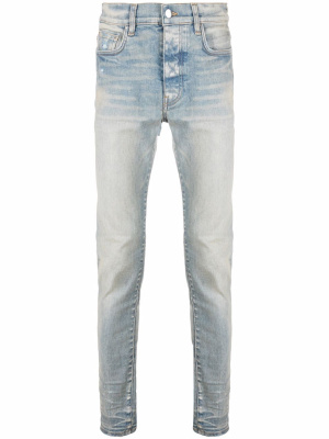 

Logo-patch stonewashed skinny jeans, AMIRI Logo-patch stonewashed skinny jeans