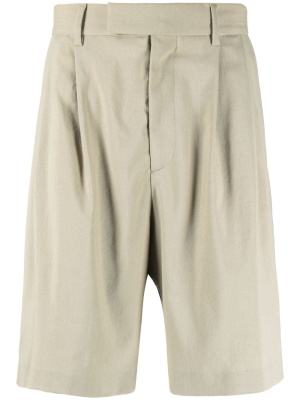 

Pleated wool-blend shorts, AMIRI Pleated wool-blend shorts