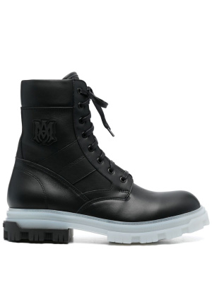 

Logo patch combat boots, AMIRI Logo patch combat boots