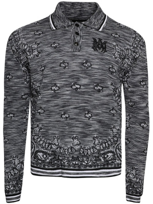 

Space Dye bandana polo shirt, AMIRI Space Dye bandana polo shirt