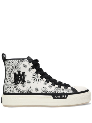 

Bandana-print high-top sneakers, AMIRI Bandana-print high-top sneakers