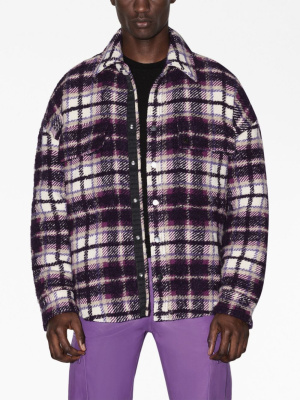 

Plaid-print overshirt, AMIRI Plaid-print overshirt