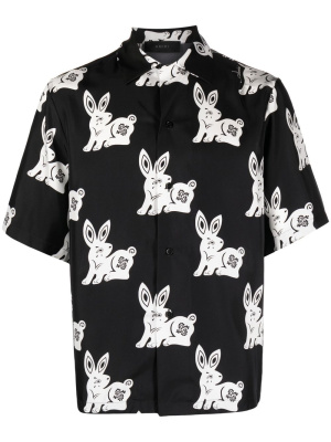 

Rabbit-motif silk shirt, AMIRI Rabbit-motif silk shirt