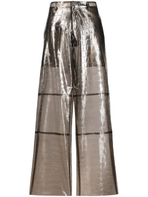 

Semi-sheer wide-leg trousers, AMBUSH Semi-sheer wide-leg trousers