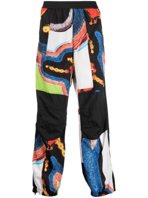 

Abstract-pattern paneled track pants, AMBUSH Abstract-pattern paneled track pants