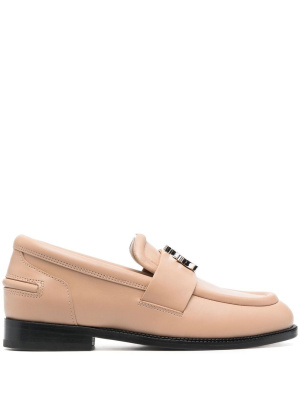 

Logo-plaque detail loafers, Lanvin Logo-plaque detail loafers