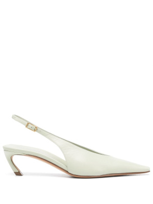 

60mm leather slingback pumps, Lanvin 60mm leather slingback pumps