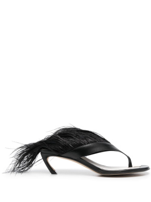 

Feather Swing 65 leather sandals, Lanvin Feather Swing 65 leather sandals
