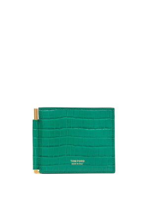 

Crocodile-effect leather cardholder, TOM FORD Crocodile-effect leather cardholder