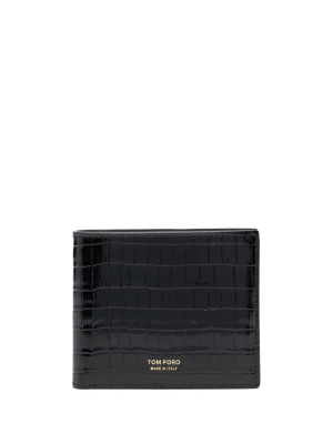 

Crododile-effect sheepskin wallet, TOM FORD Crododile-effect sheepskin wallet