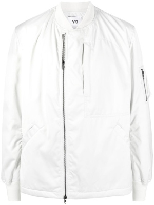 

Off-centre zipped bomber jacket, Y-3 Off-centre zipped bomber jacket