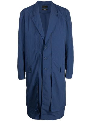 

CR NYL single-breasted overcoat, Y-3 CR NYL single-breasted overcoat