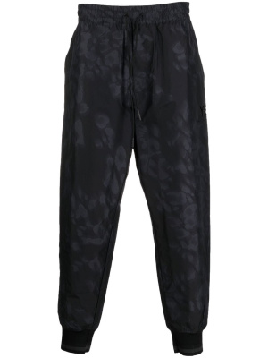 

Leopard-print tapered-leg track pants, Y-3 Leopard-print tapered-leg track pants