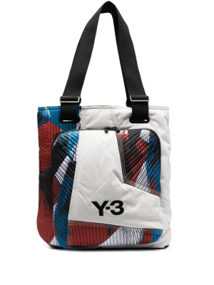 

Logo-print tote bag, Y-3 Logo-print tote bag