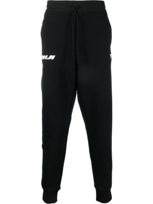 

Logo-print cotton track pants, Y-3 Logo-print cotton track pants