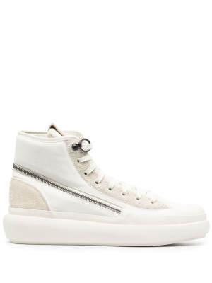 

Zip-around suede high-top sneakers, Y-3 Zip-around suede high-top sneakers