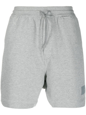 

Logo-patch melange-effect shorts, Y-3 Logo-patch melange-effect shorts