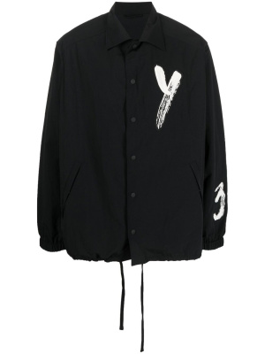 

Logo-print shirt jacket, Y-3 Logo-print shirt jacket