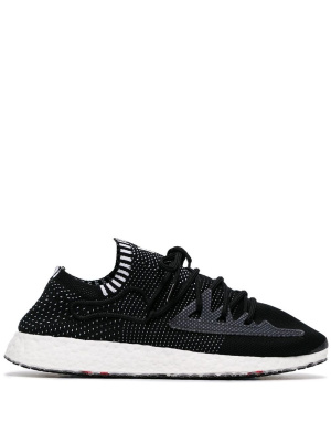 

Black Raito Racer logo embroidered low top sneakers, Y-3 Black Raito Racer logo embroidered low top sneakers