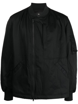 

Off-centre zip-fastening bomber jacket, Y-3 Off-centre zip-fastening bomber jacket