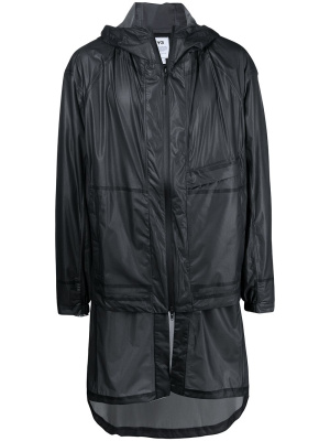 

Logo-print hooded jacket, Y-3 Logo-print hooded jacket