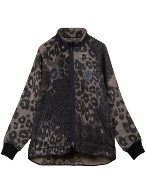 

Leopard-print zip-up jacket, Y-3 Leopard-print zip-up jacket
