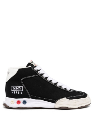 

Logo-patch lace-up sneakers, Maison Mihara Yasuhiro Logo-patch lace-up sneakers