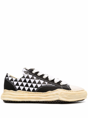 

Geometric-print low-top sneakers, Maison Mihara Yasuhiro Geometric-print low-top sneakers