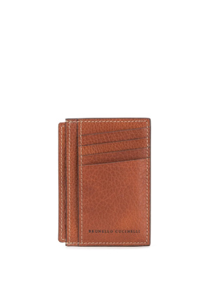 

Logo stamp cardholder, Brunello Cucinelli Logo stamp cardholder