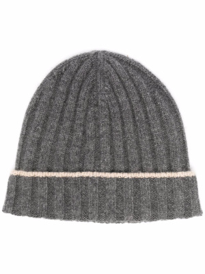 

Cashmere two-tone beanie, Brunello Cucinelli Cashmere two-tone beanie