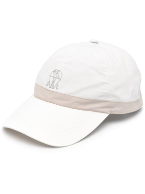 

Embroidered-logo cap, Brunello Cucinelli Embroidered-logo cap