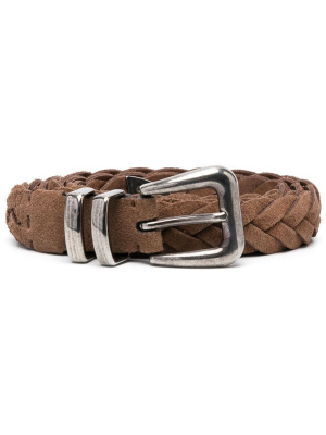 

Braided leather belt, Brunello Cucinelli Braided leather belt