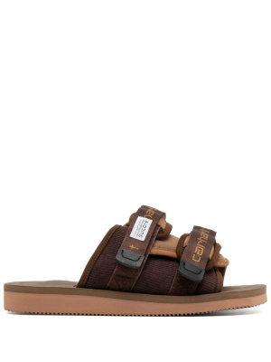 

X Carhartt Moto double-strap sandals, Suicoke X Carhartt Moto double-strap sandals