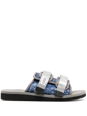 

MOTO-Cab paisley-print sandals, Suicoke MOTO-Cab paisley-print sandals